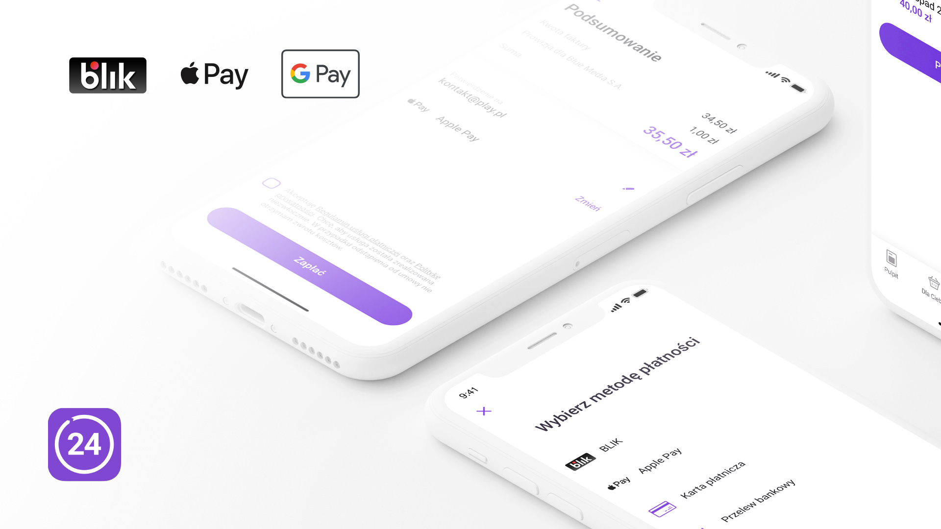 Płatności za faktury w aplikacji Play24
