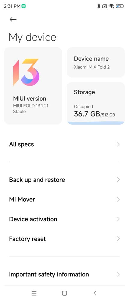 Xiaomi Mix Fold 2 - test