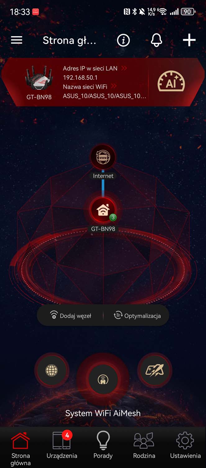 Test routera ASUS ROG Rapture GT-BN98 - to pierwszy krok w stronę Wi-Fi 8, ale już dziś potrafi pokazać przewagę