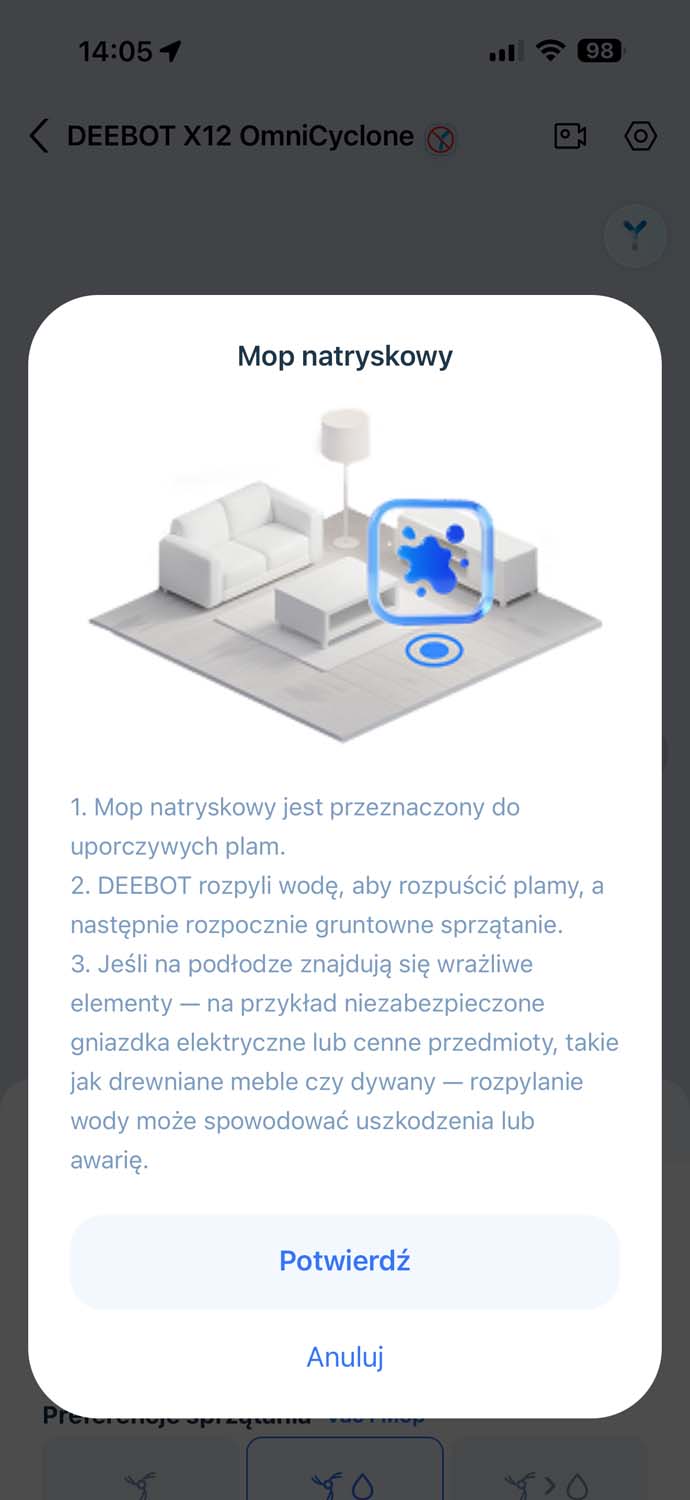 Test Ecovacs Deebot X12 OmniCyclone – świetnie sprząta, bo ma wałek i dodatkowy spryskiwacz plam