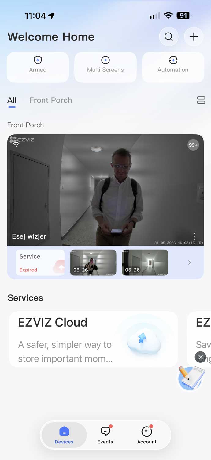 Test wizjera wideo EZVIZ EP4 – przydatny gadżet do naszego smart domu