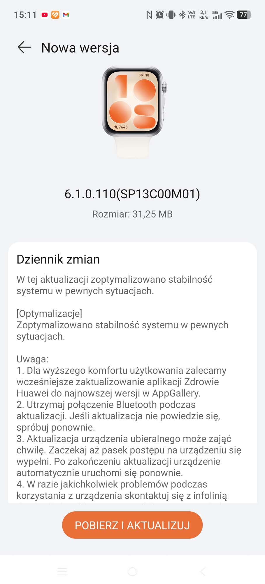 Huawei Watch Fit 5