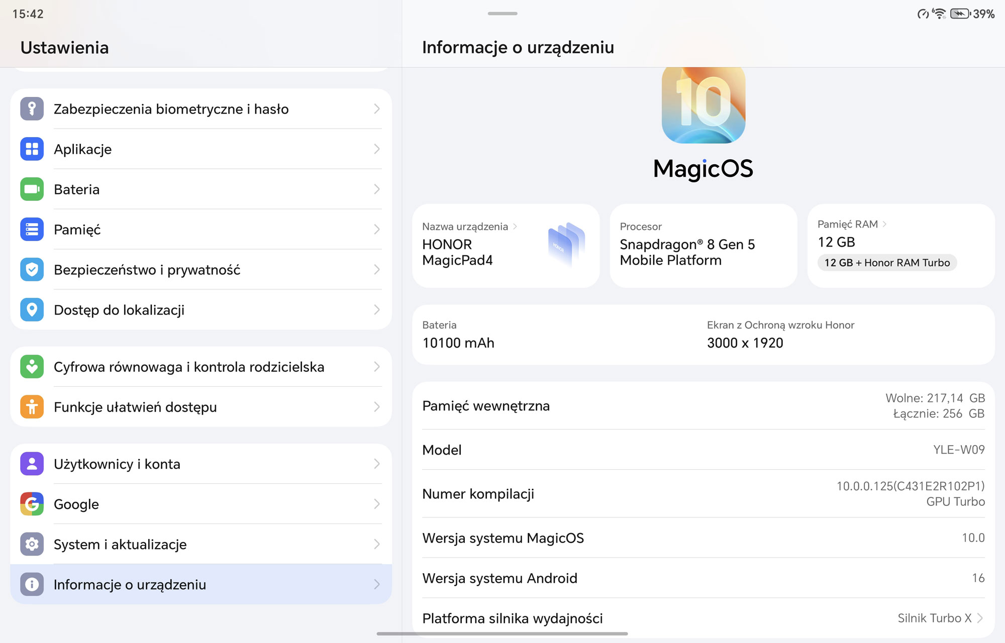 Honor MagicPad 4