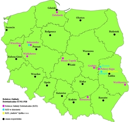Lokalizacja Rolniczych Zakładów Doświadczalnych IUNG-PIB w Polsce  Monika Kowalik