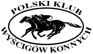 Na grafice znajduje się logo Polskiego Klubu Wyścigów Konnych.