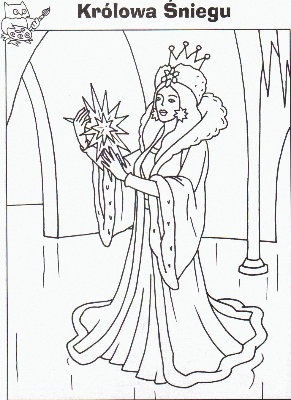 Kolorowanki U Dorotki Królowa śniegu