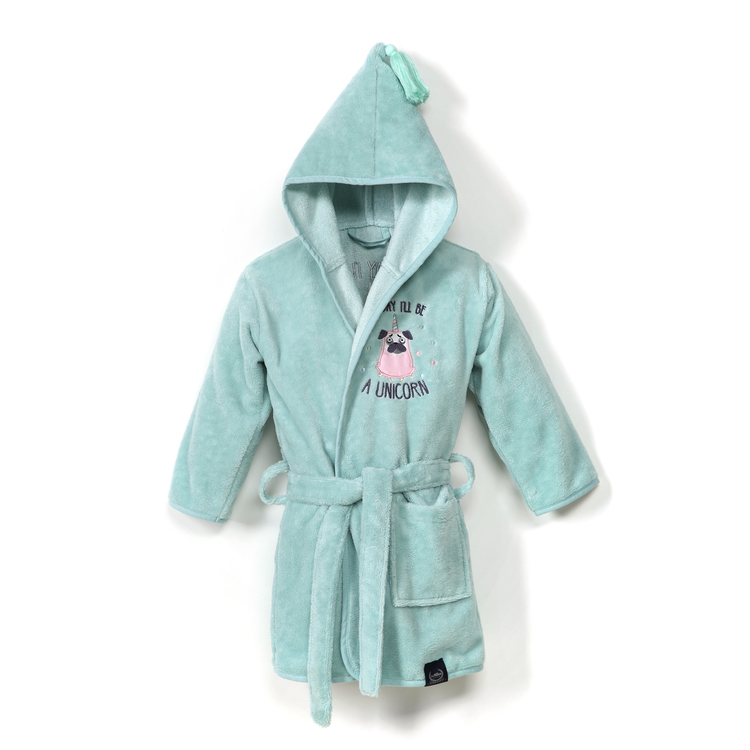 Szlafrok Bamboo Soft Medium Mint Doggy Unicorn
