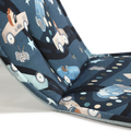 ORGANIC JERSEY COLLECTION - STROLLER PAD - ON THE ROAD - VELVET SMOKE MINT