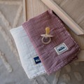 BISCUIT COLLECTION - 2 PACK PIELUSZKA 100% COTTON MUSLIN - FRENCH LAVENDER & OFF WHITE