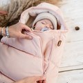 VELVET COLLECTION - ASPEN WINTERPROOF STROLLER BAG BABY - POWDER PINK