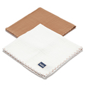 BISCUIT COLLECTION - 2 PACK PIELUSZKA 100% COTTON MUSLIN - TOFFI & OFF WHITE