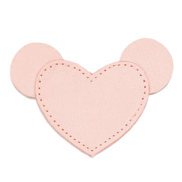 MOONIE'S FIRST STEP CHARM - MOUSIE HEART - CANDY PINK