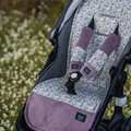 ORGANIC JERSEY COLLECTION - STROLLER PAD - LAVENDER DREAM - FRENCH LAVENDER