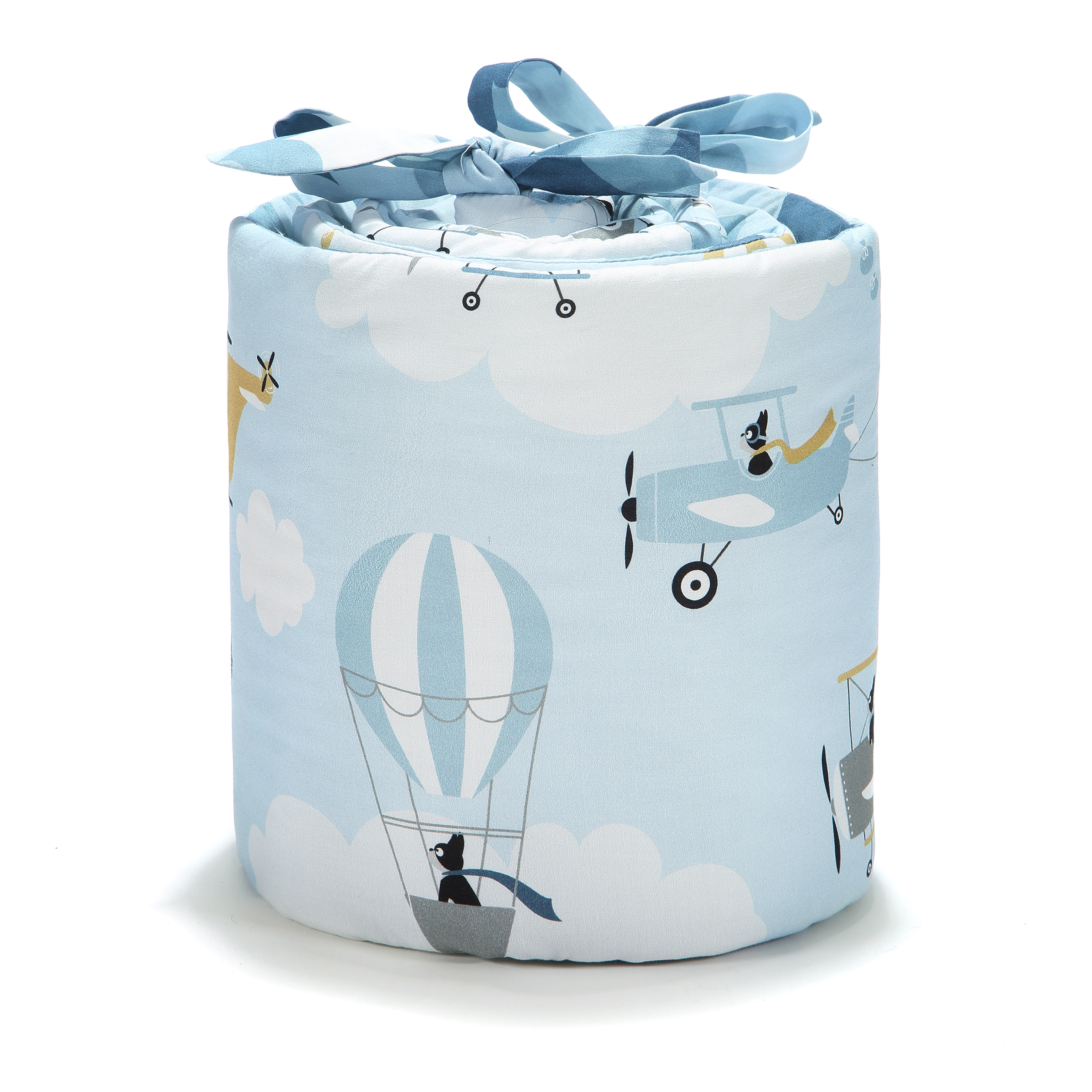 CAPTAIN ADVENTURE COT BUMPER (ADVENTURE SKY)