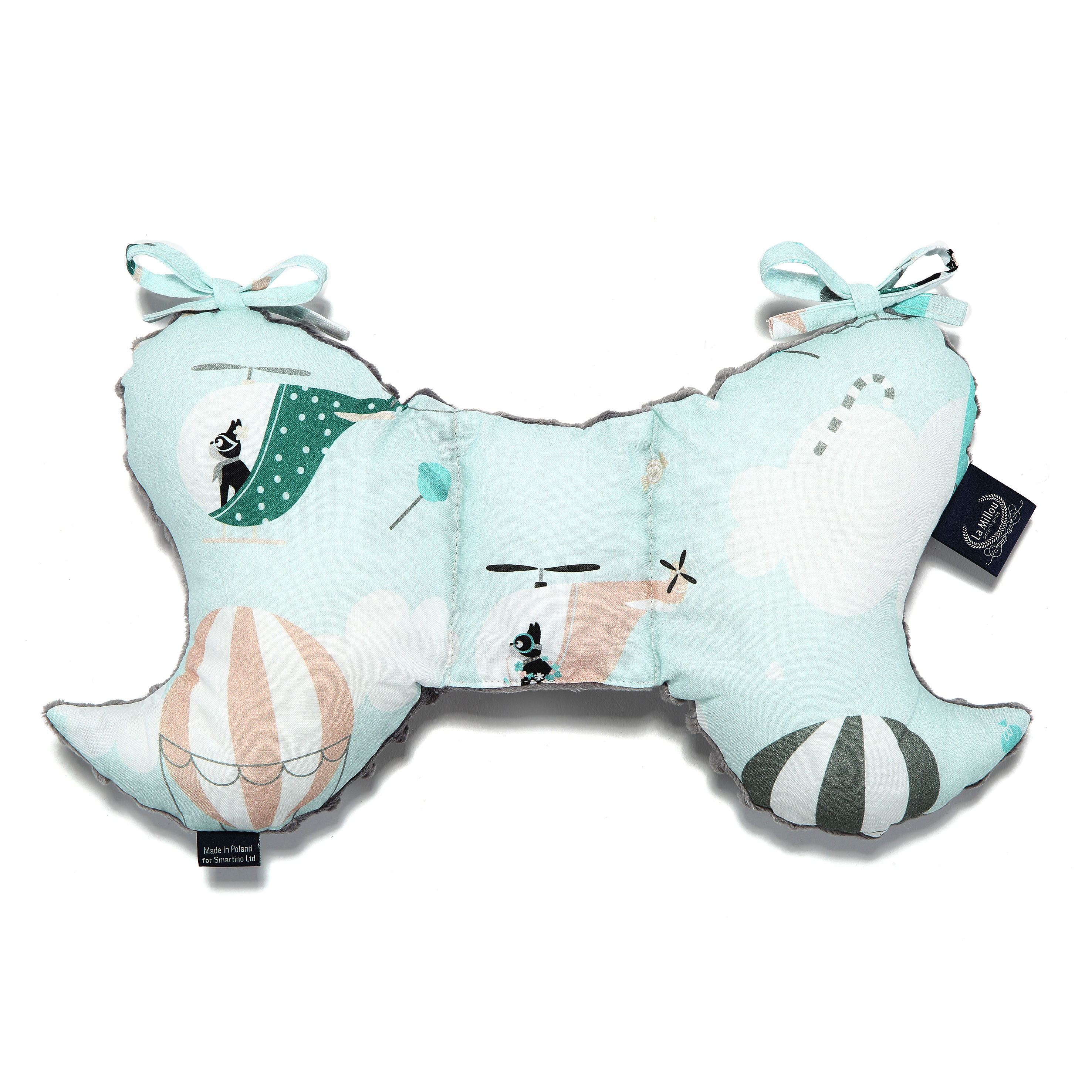 MISS CLOUDY ANTISHAKE PILLOW ANGEL'S WINGS (GREY)