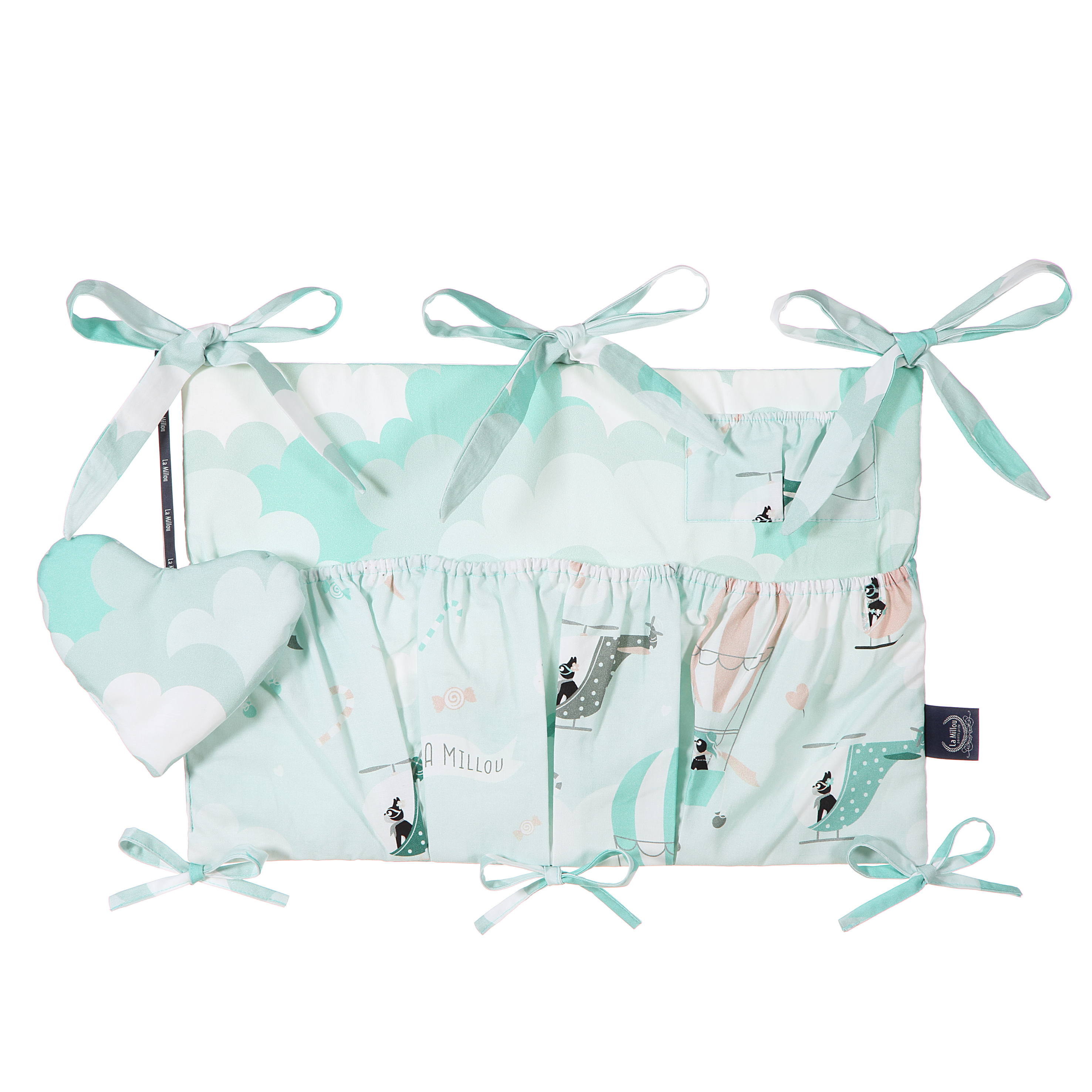 MISS CLOUDY COT ORGANISER (CLOUDY SKY)