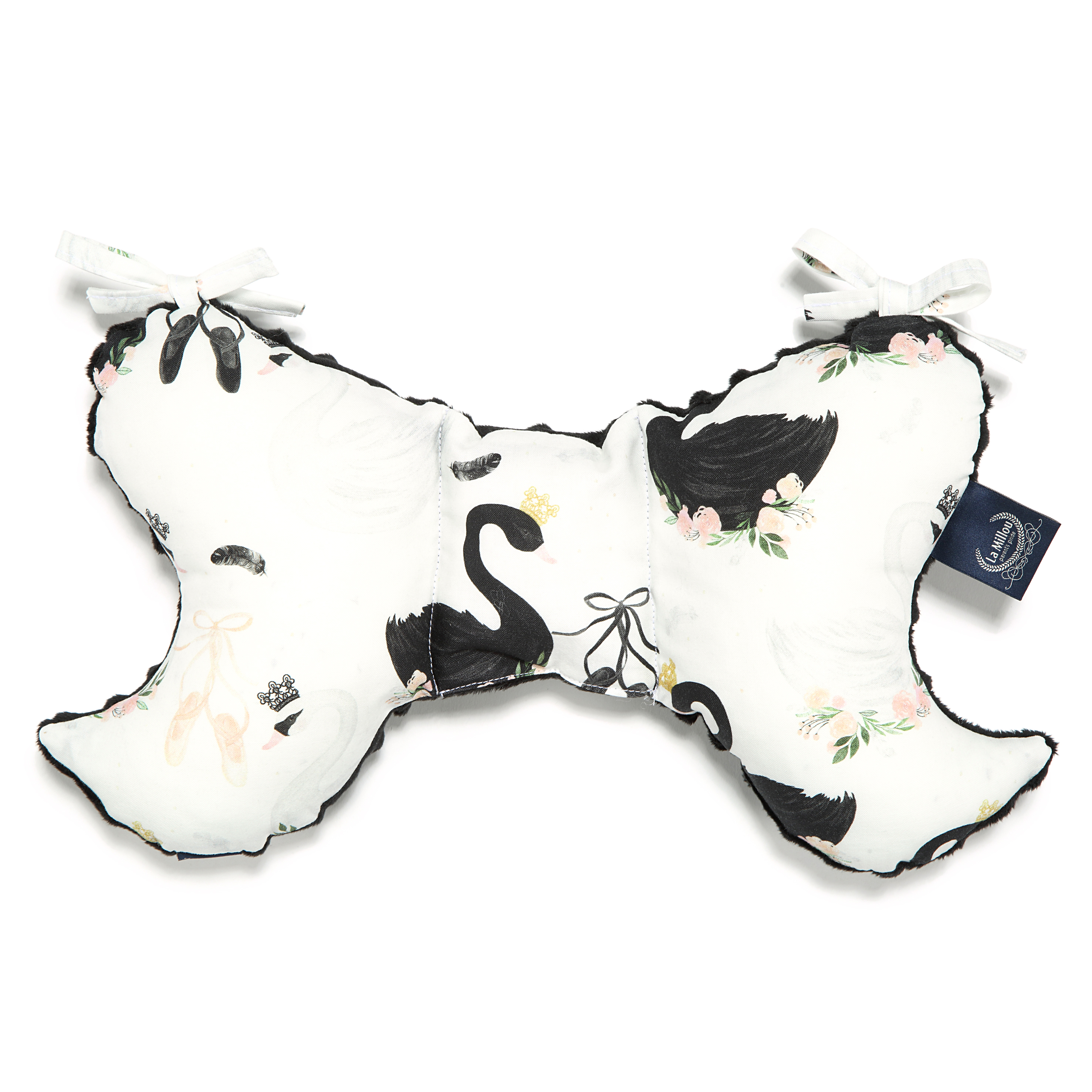 MOONLIGHT SWAN ANTISHAKE PILLOW ANGEL'S WINGS (BLACK)