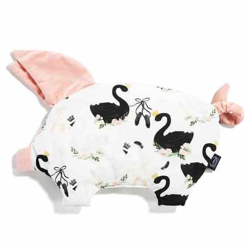 MOONLIGHT SWAN SLEEPY PIG PILLOW (POWDER PINK)