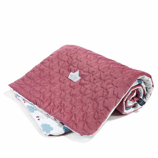 DANCING IN THE RAIN BLANKET 80X100 (MULBERRY)