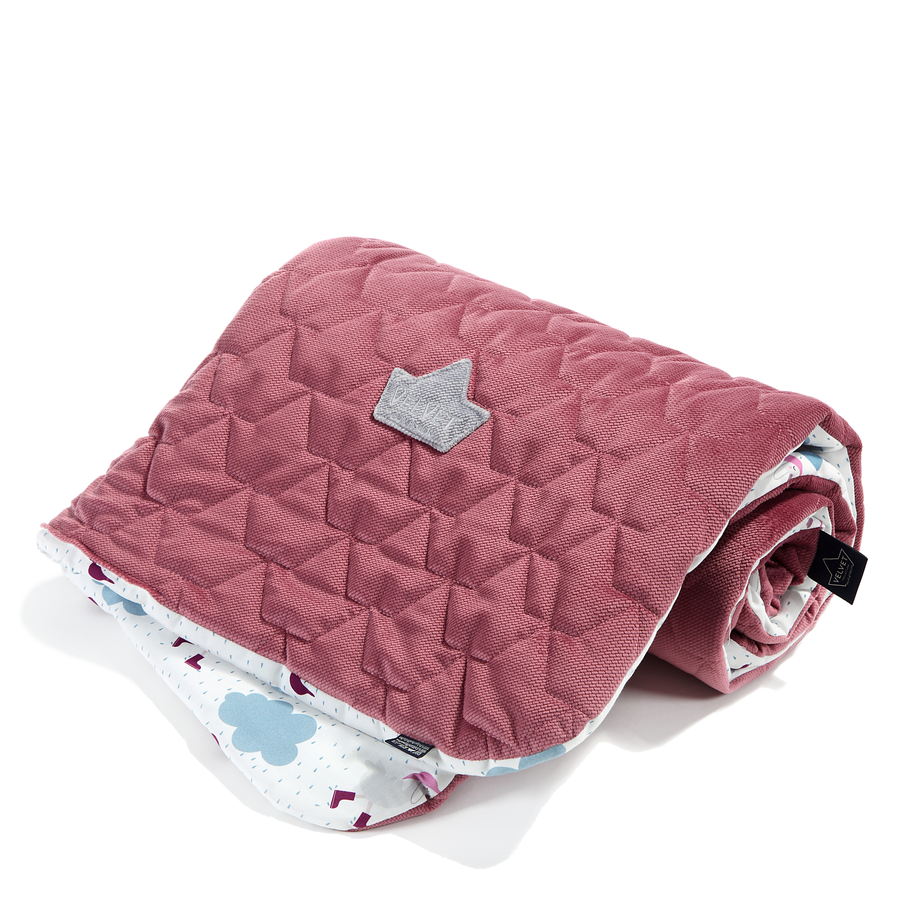 DANCING IN THE RAIN BLANKET 110X140 (MULBERRY)