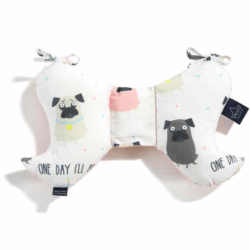 DOGGY UNICORN VELVET ANTISHAKE PILLOW ANGEL'S WINGS (POWDER PINK)