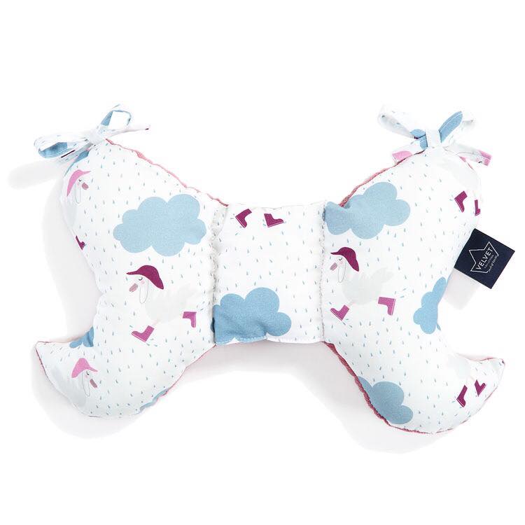 DANCIN IN THE RAIN VELVET ANTISHAKE PILLOW ANGEL'S WINGS (MULBERRY)