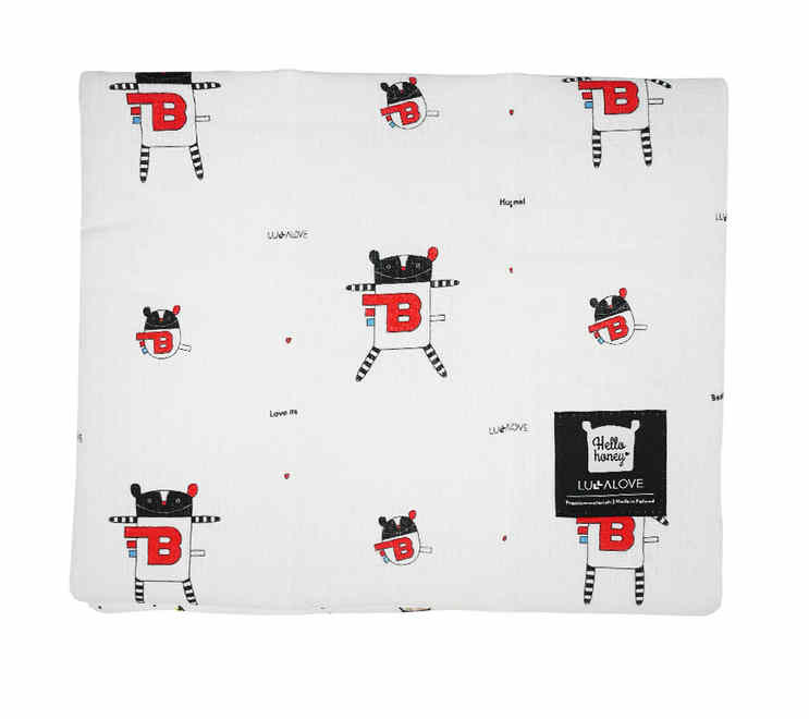 MR B LIGHT MUSLIN BLANKET