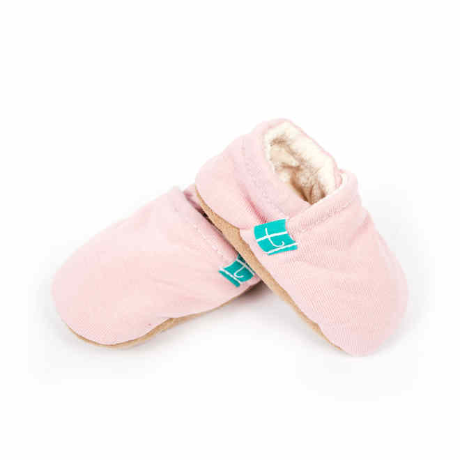 TITOT SLIPPERS BLUSH PINK 12-18 MONTHS