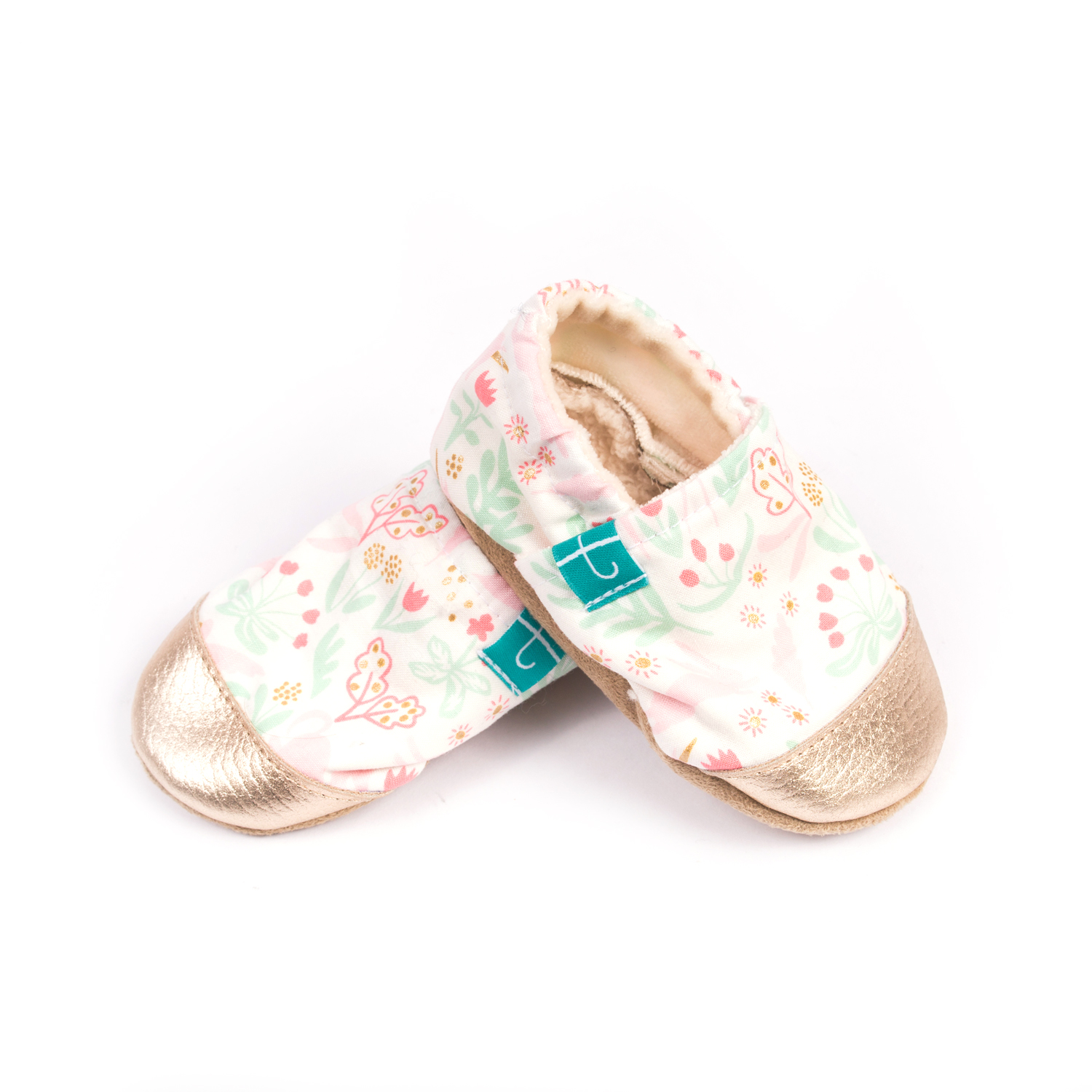 TITOT SLIPPERS WITH LEATHER TOE WHITE MAGIC 18-24 MONTHS