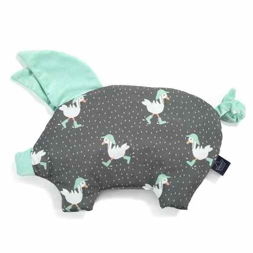 DANCIN IN THE RAIN SLEEPY PIG PILLOW (AUDREY MINT)