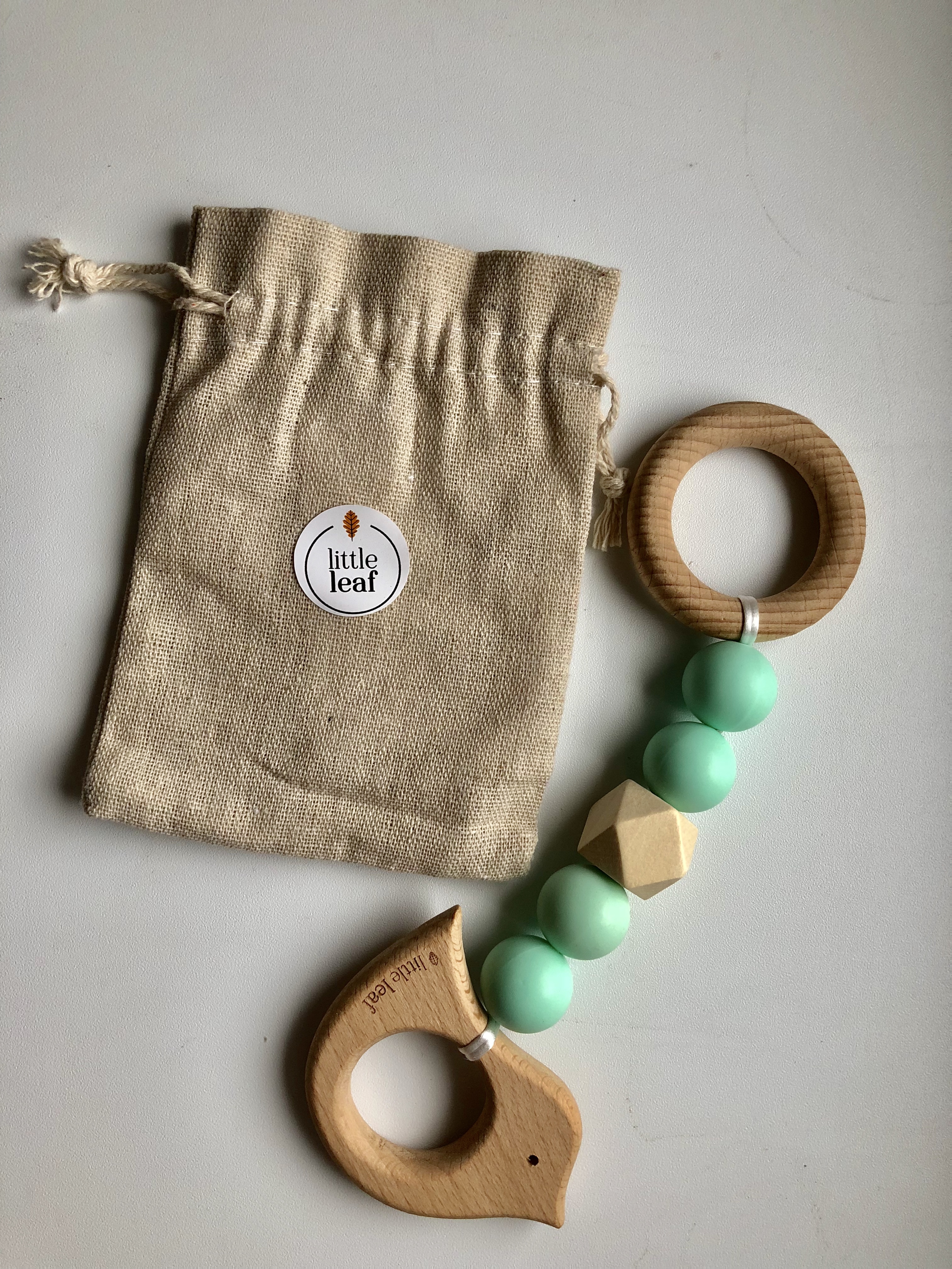 Little Leaf Educational Pendant S (bird mint)