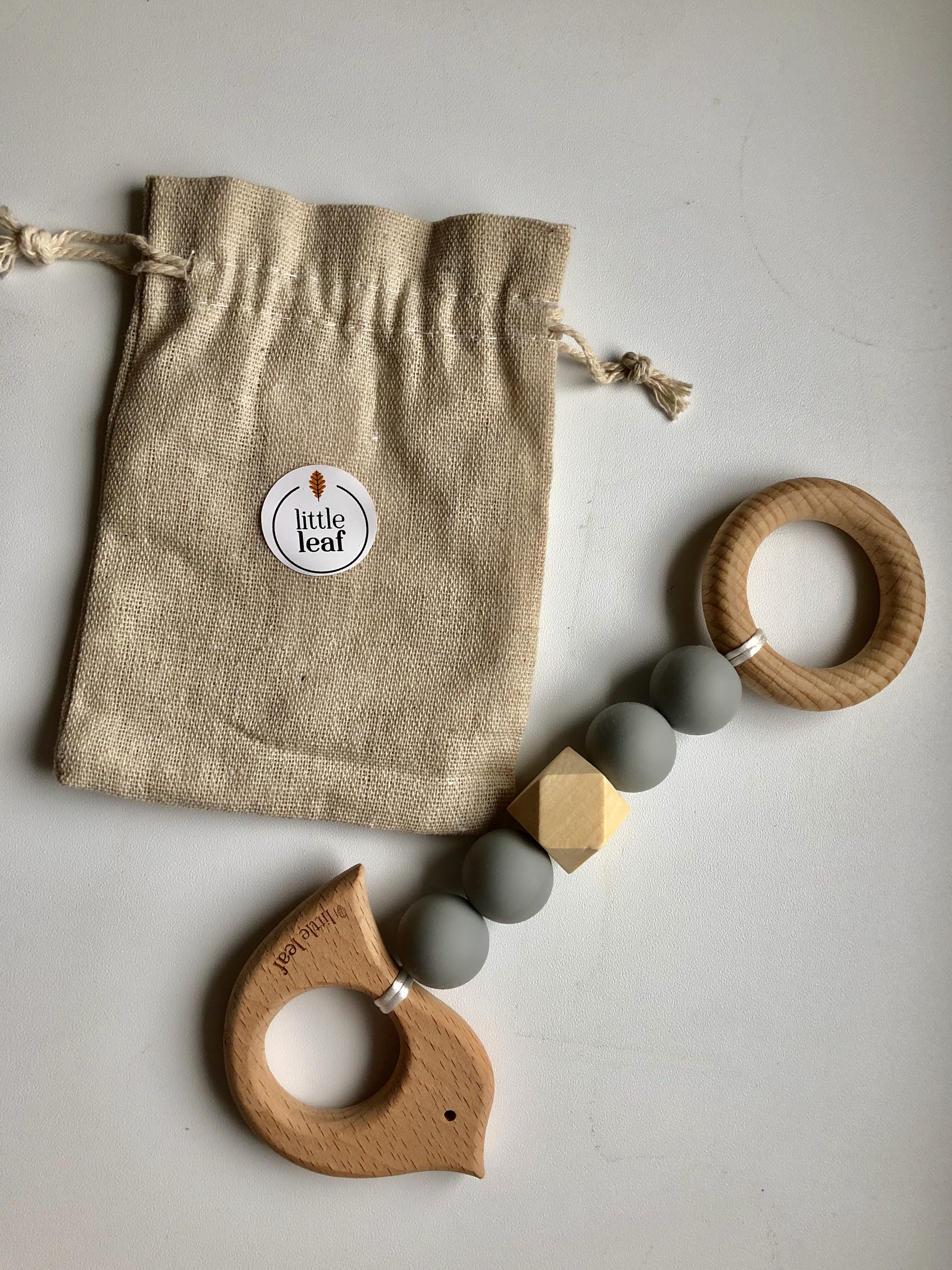 Little Leaf Educational Pendant S (bird grey)