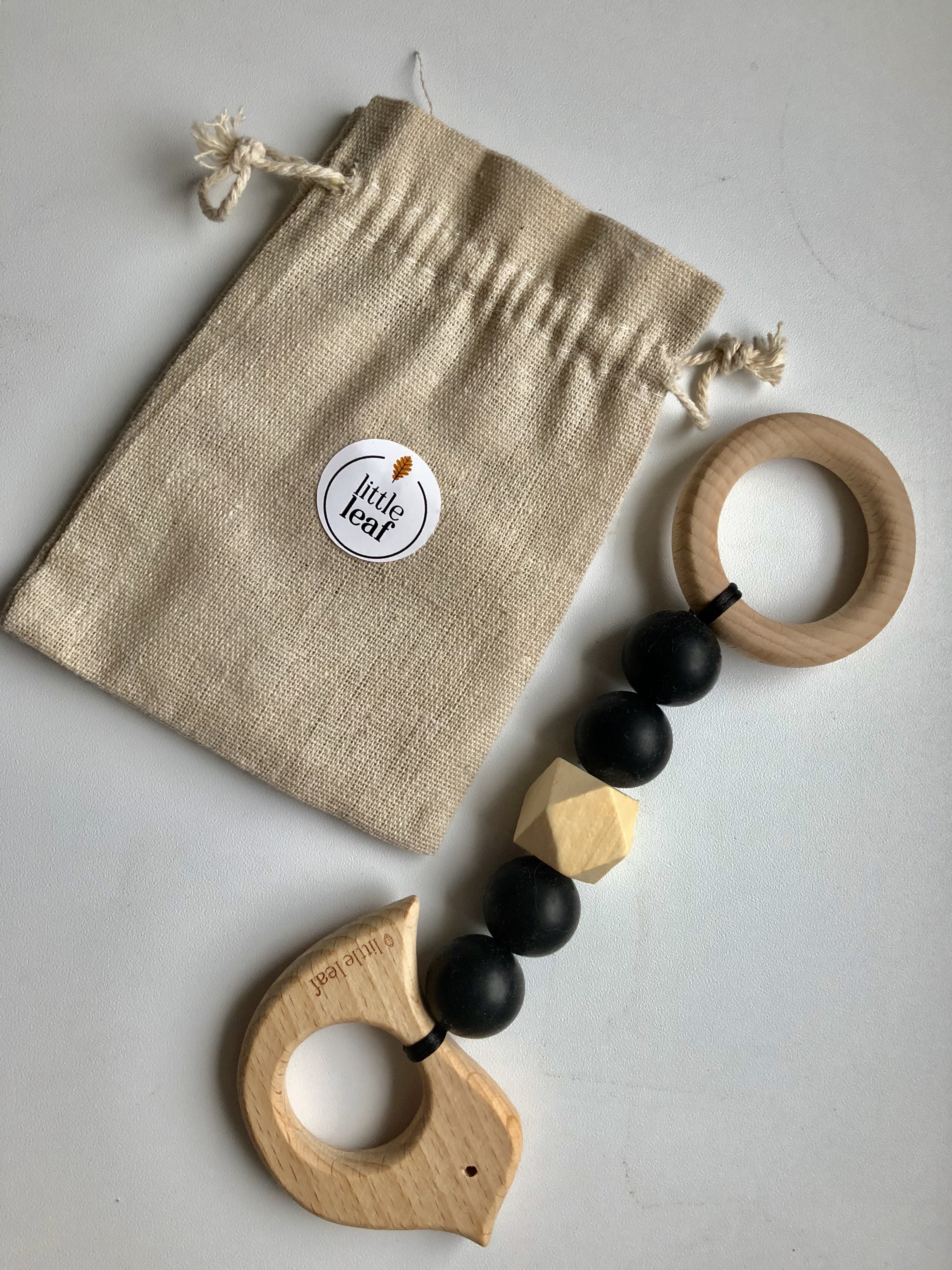 Little Leaf Educational Pendant S (bird black)