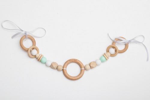 Little Leaf Stroller Sensory Chain (mint)