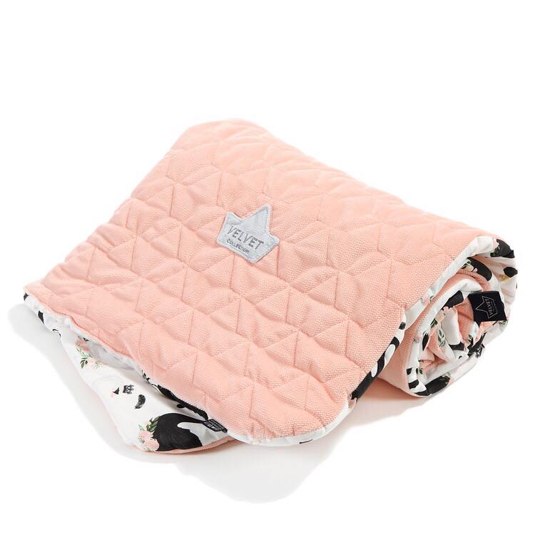 MOONLIGHT SWAN SLIM BLANKET 110x1140 (POWDER PINK)