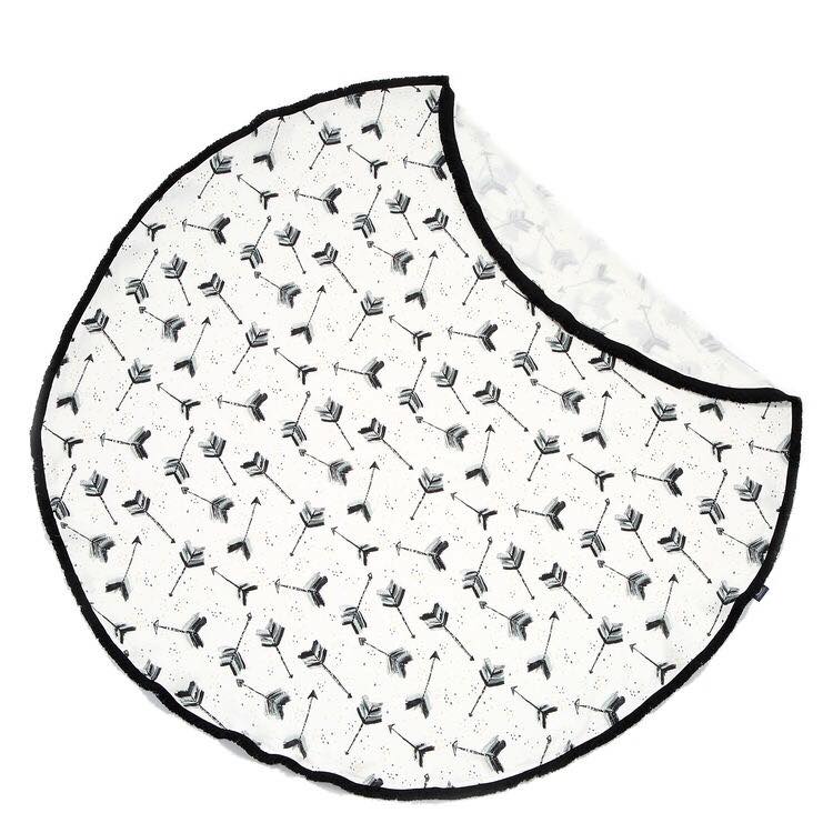 BAMBOO ROUND SWADDLE  BOHO ROYAL ARROWS (LARGE)