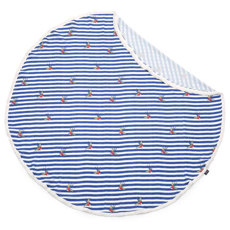 BAMBOO ROUND SWADDLE BARBER SAILOR STRIPS (LARGE)