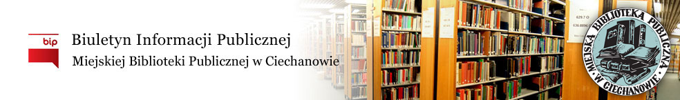 Baner Miejska Biblioteka Publiczna w Ciechanowie, BIP