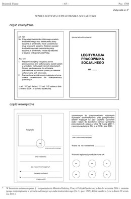 wzor legitymacji pracownika socjalnego