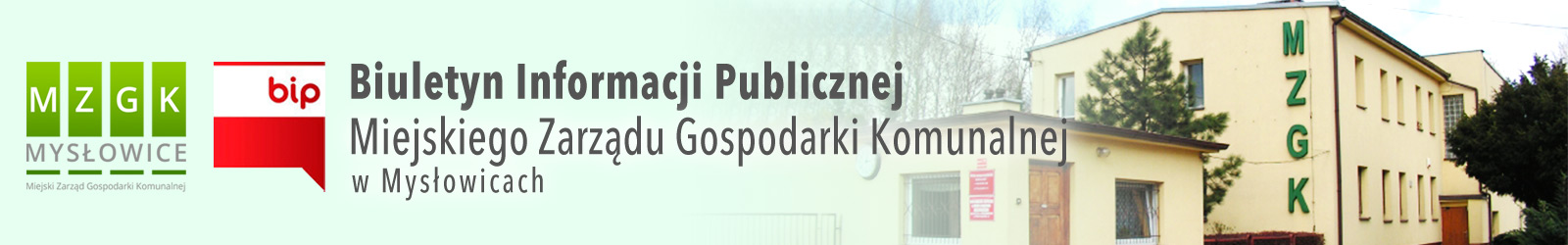 BIP Miejskiego Zarządu Gospodarki Komunalnej w Mysłowicach