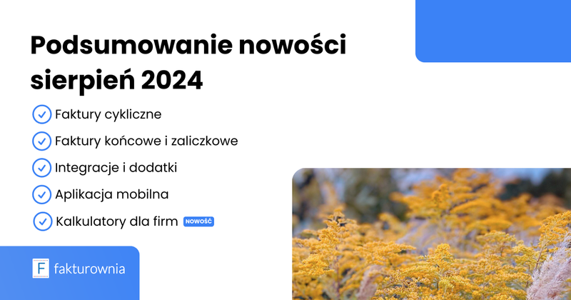 Podsumowanie nowości sierpień 2024