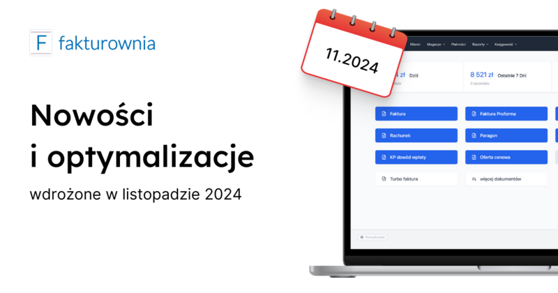 Nowości i optymalizacje: listopad 2024