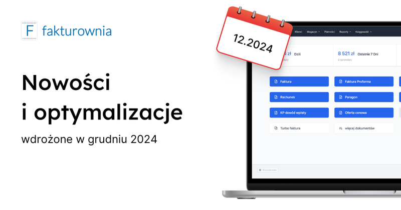 Nowości i optymalizacje: grudzień 2024