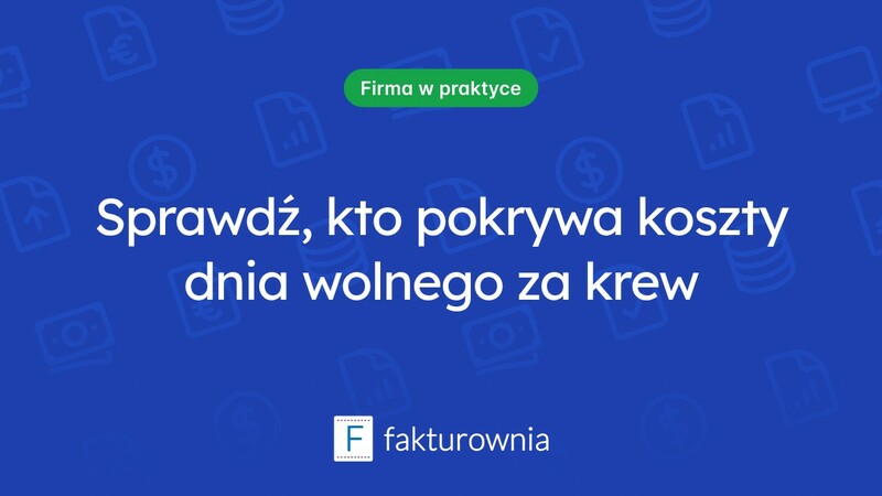 Kto ponosi koszty dnia wolnego za oddanie krwi?