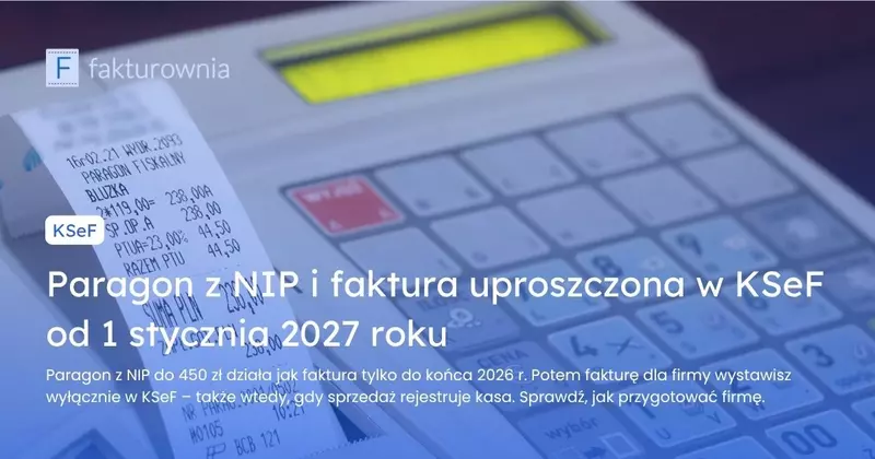 Kasa fiskalna z paragonem