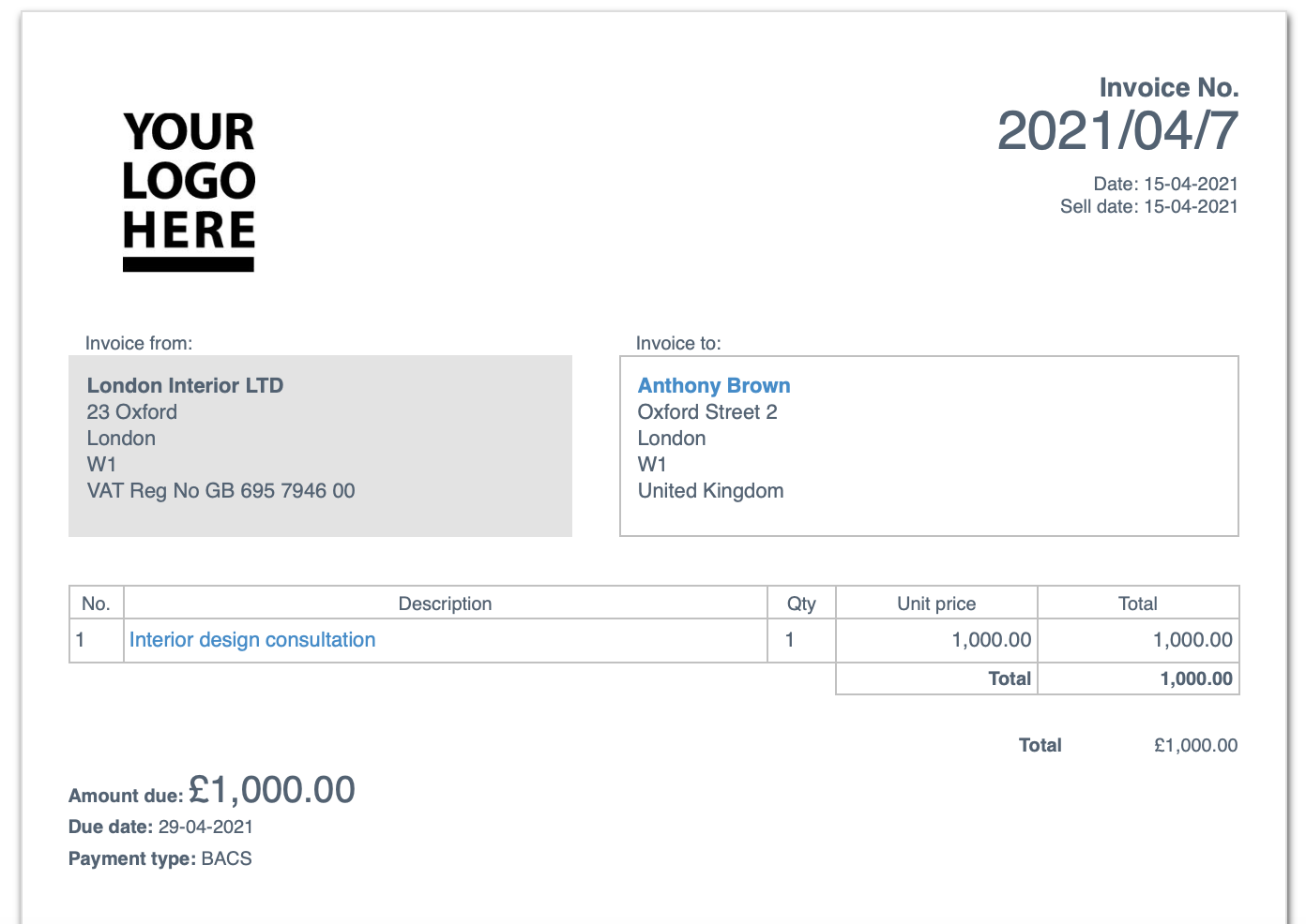 sample proforma invoice excel template