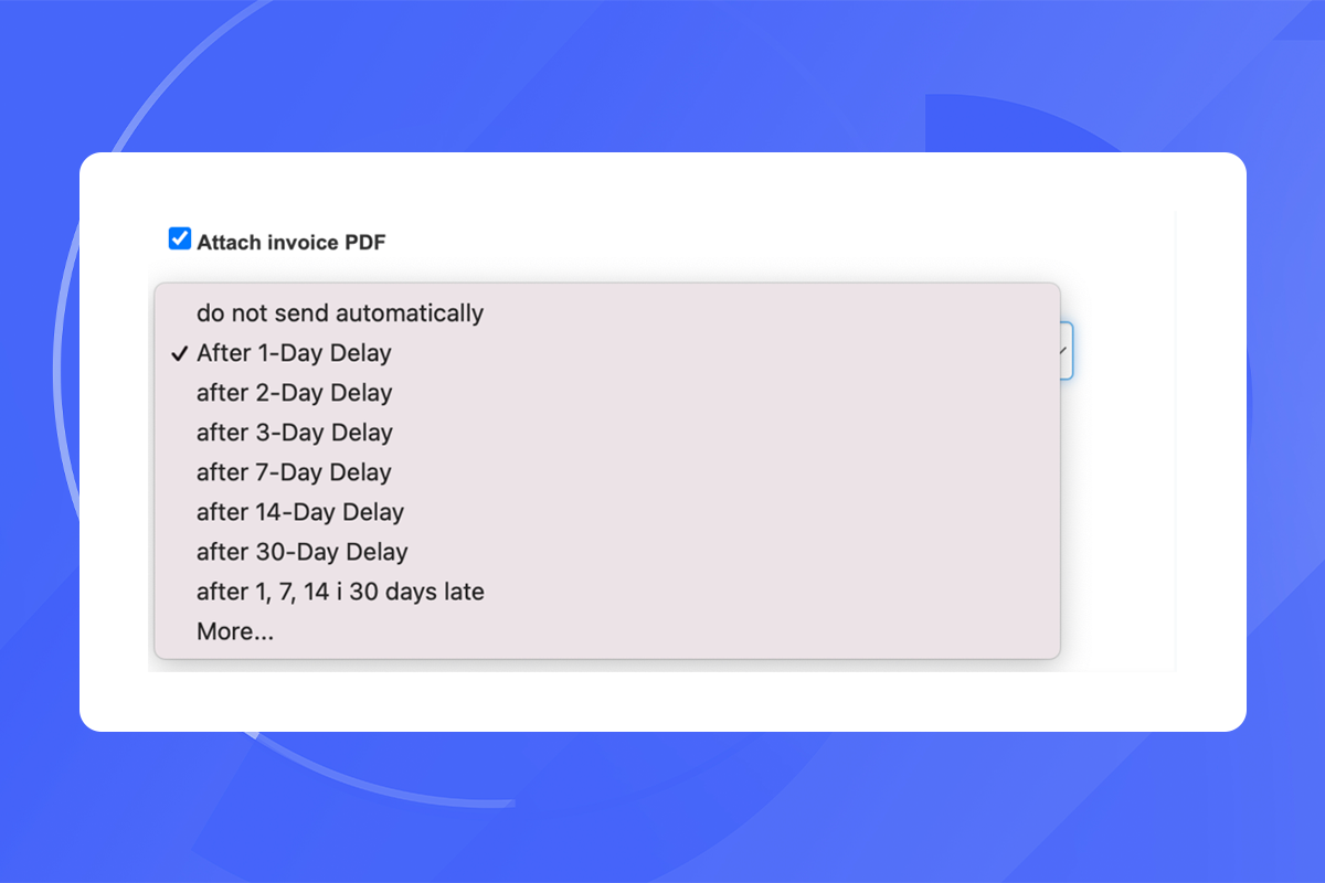 setting up automated reminders on a payment