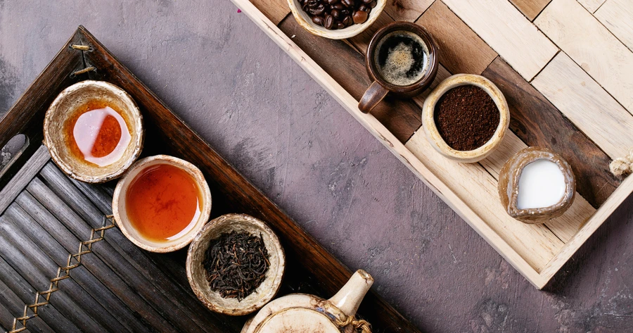 dobra kawa lub herbata