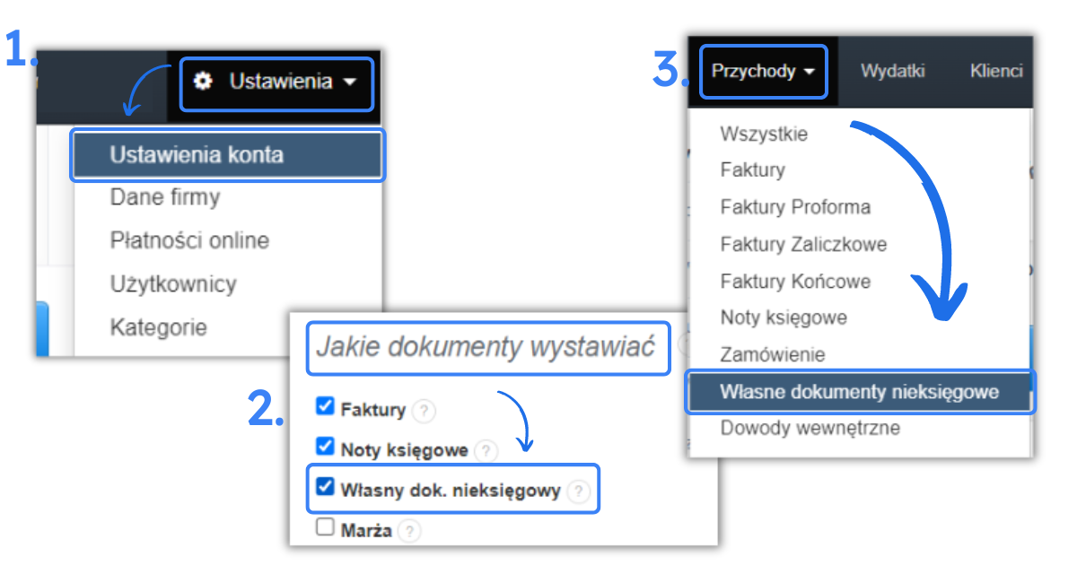 Jak wystawić dokument nieksięgowy