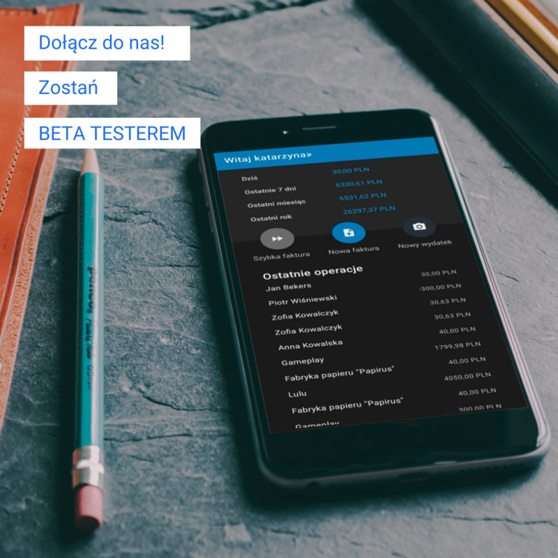 aplikacja mobilna fakturowni